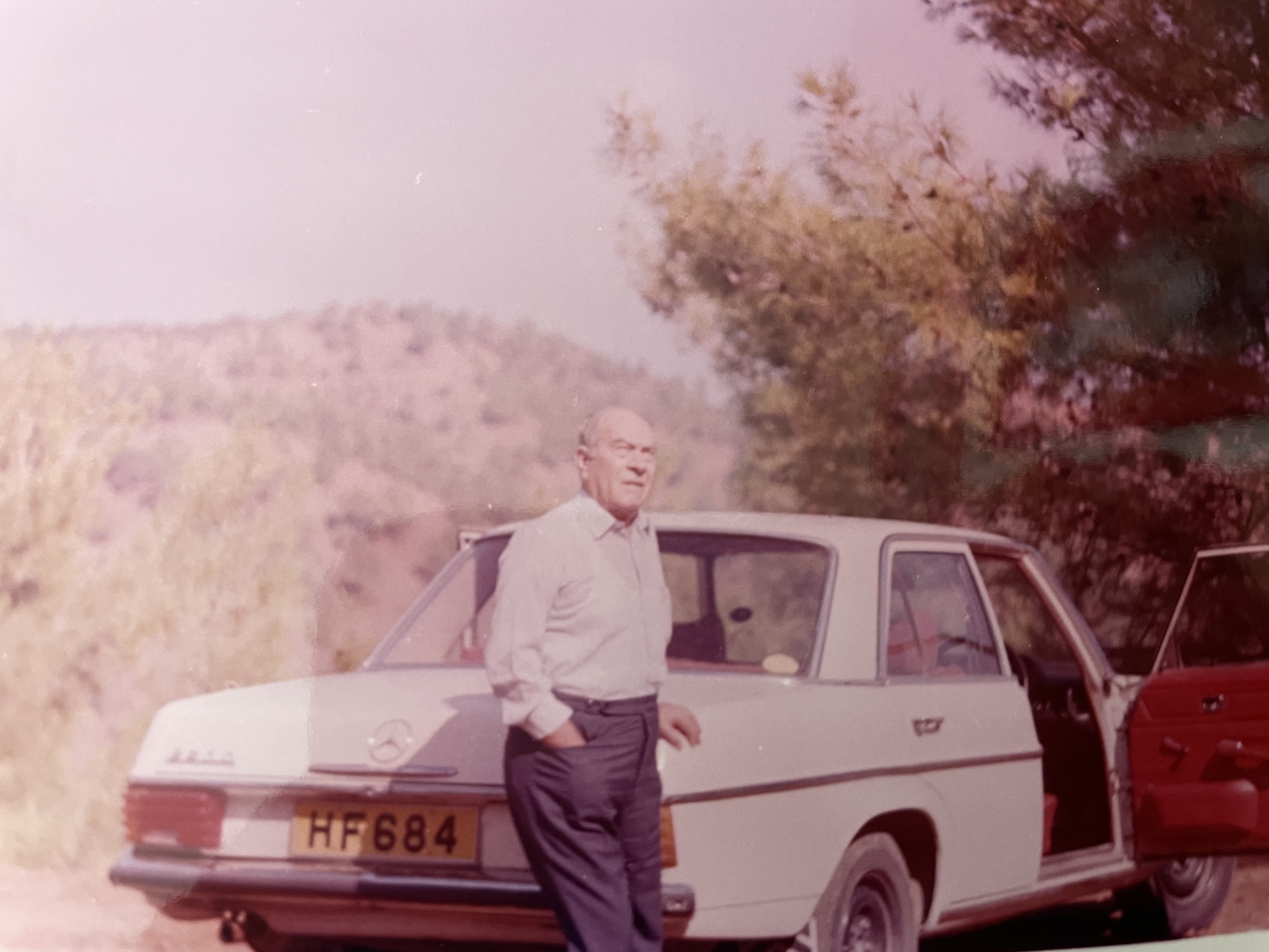 Georgios Lordos with his grandchildren